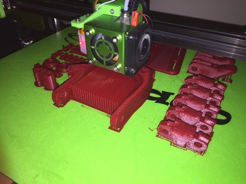 A 3D printer creating e-NABLE hands