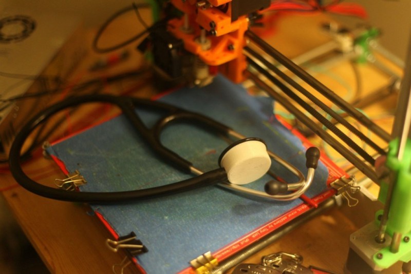 A 3D printed stethoscope